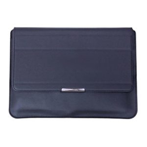 Transformable Vegan Leather Laptop Bag Set (Laptop Stand) - Ink Black, 11/12 Inch